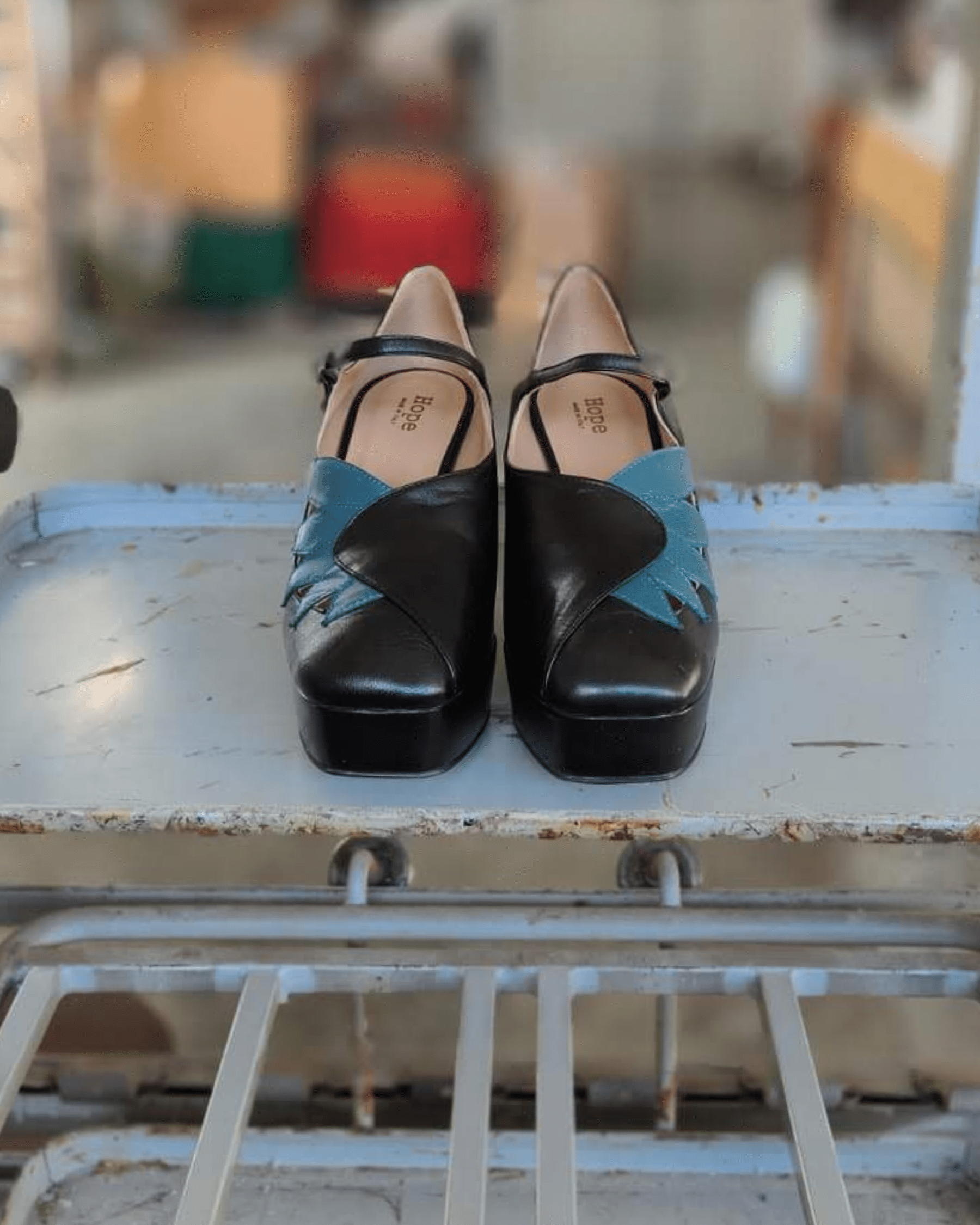 Patty Scarpa con plateau nero e ottanio (3)