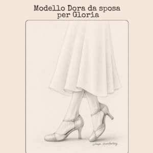 Décolleté d’Orsay Dora con cinturino alla caviglia e tacco 70 mm da sposa — personalizzata per Gloria
